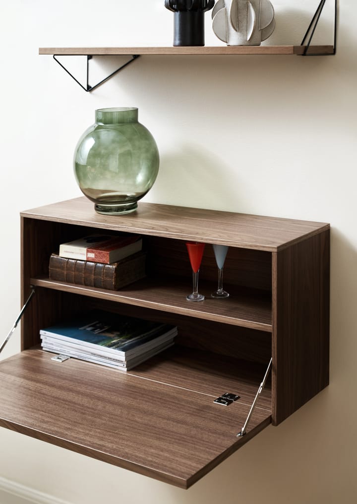 Pythagoras Cabinet veggskap 38 x 80 cm, Walnut Maze