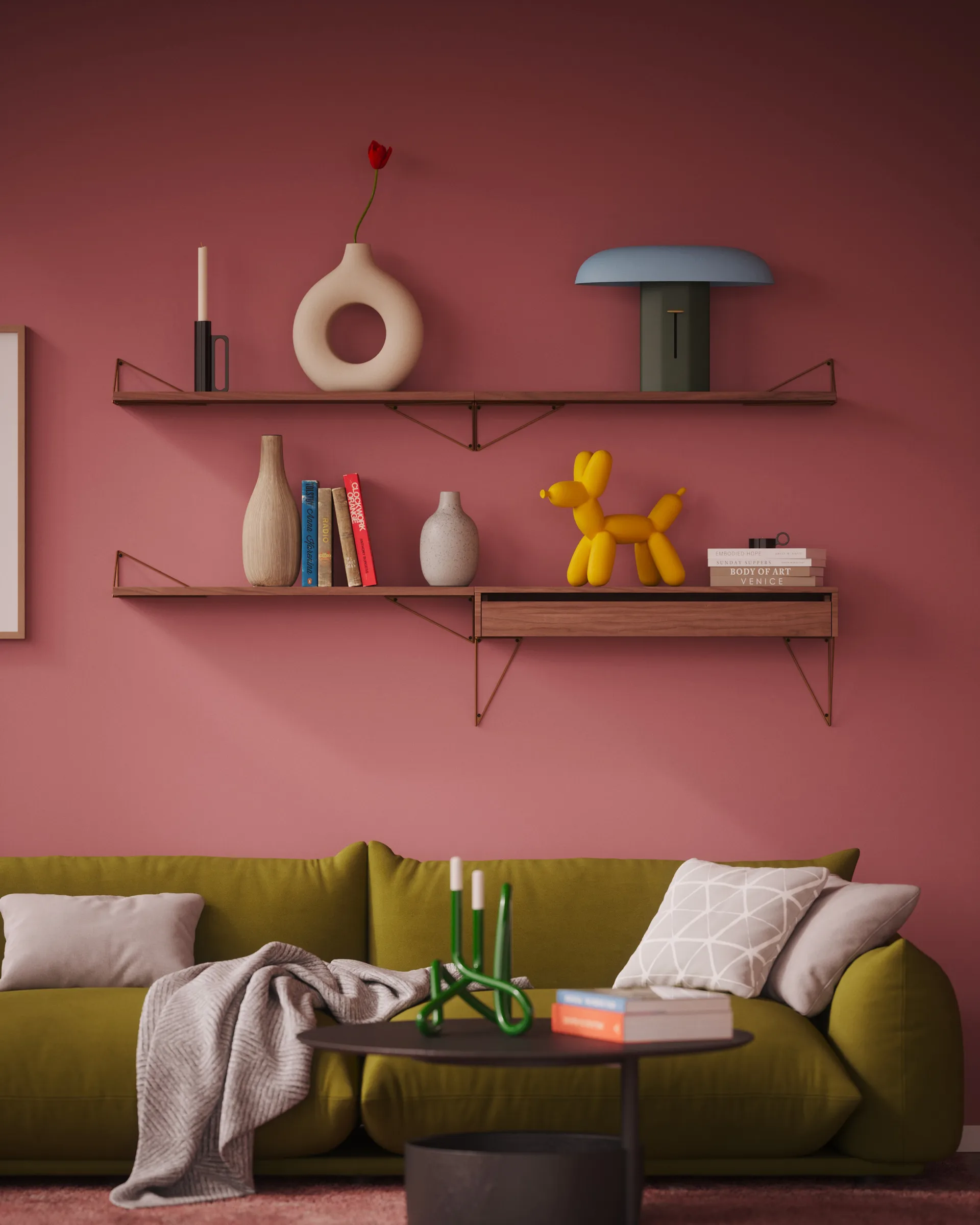 Pythagoras hyllebord, valnøtt Maze