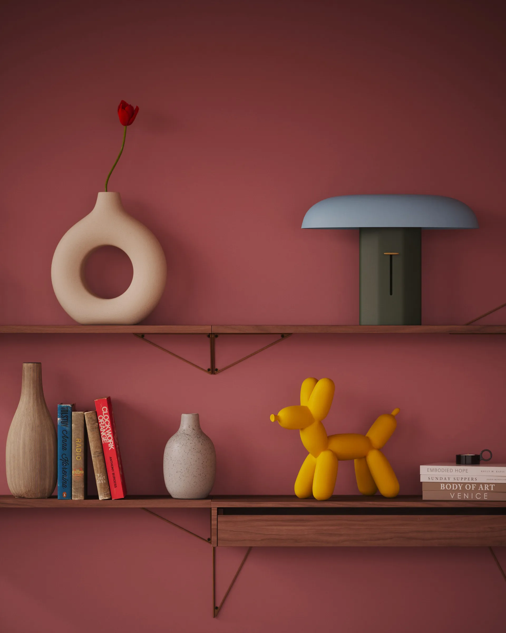 Pythagoras hylleplan, Large, Valnøtt Maze