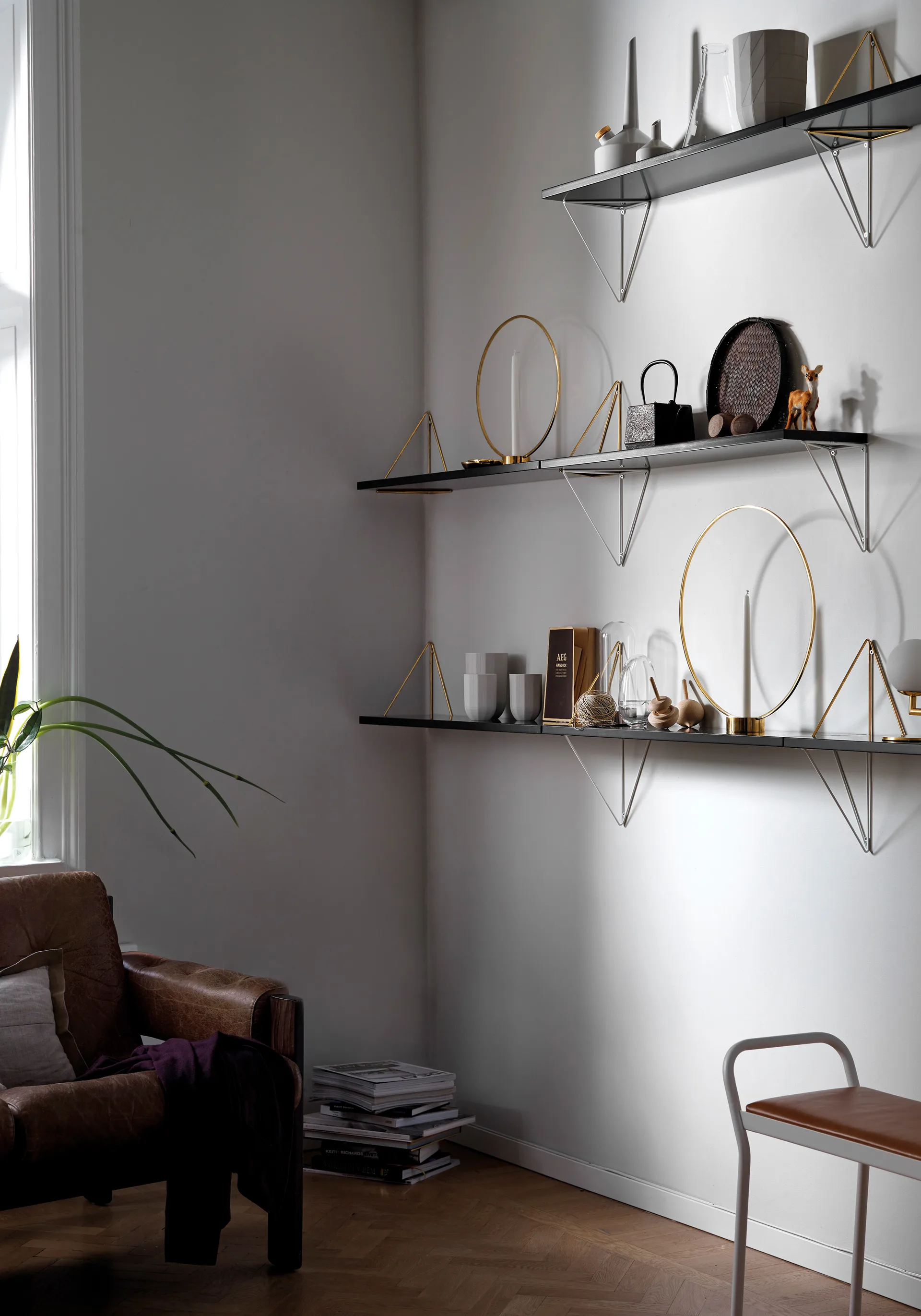 Pythagoras konsoll, 2-pakn., hvit Maze