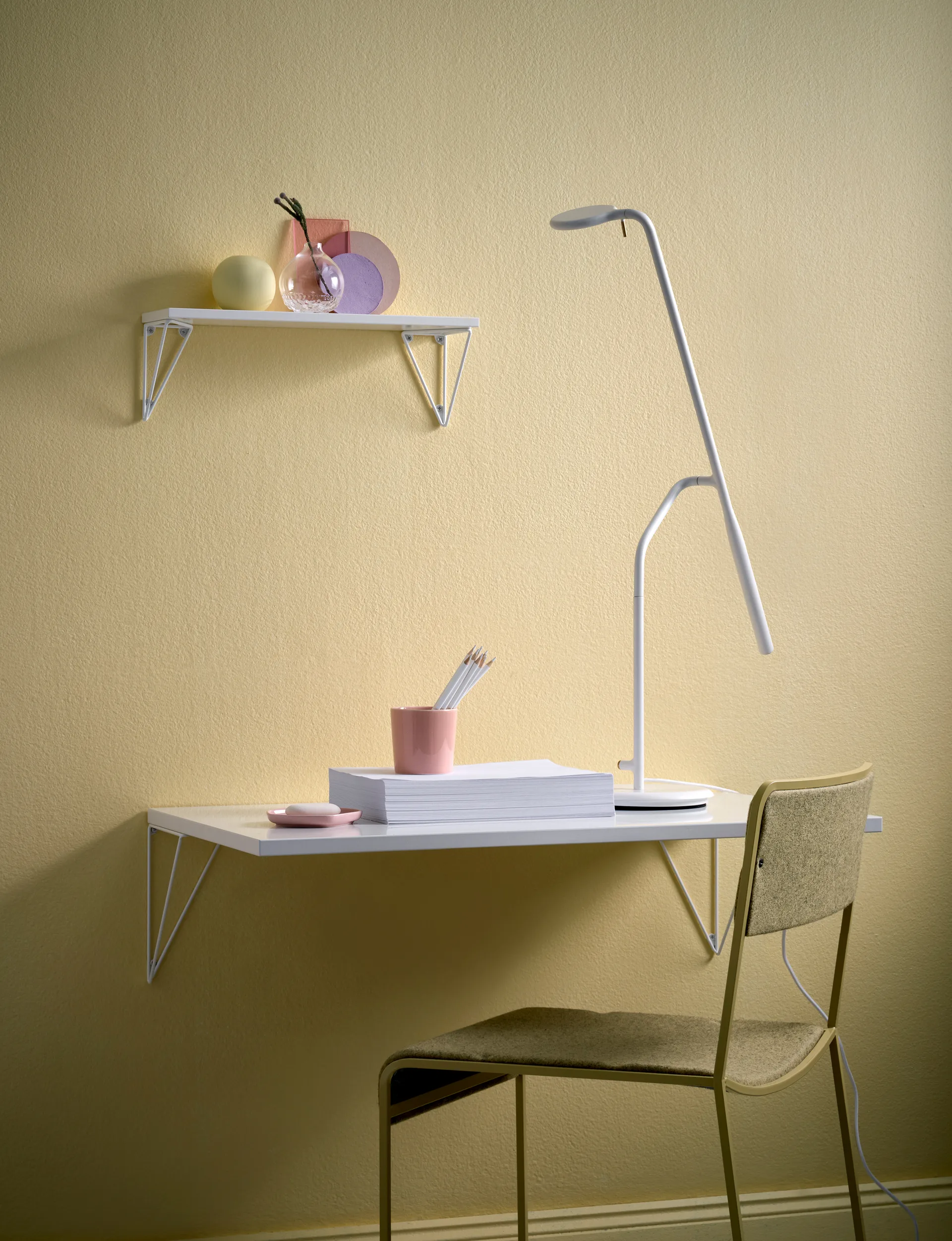 Pythagoras konsoll, 2-pakn., hvit Maze