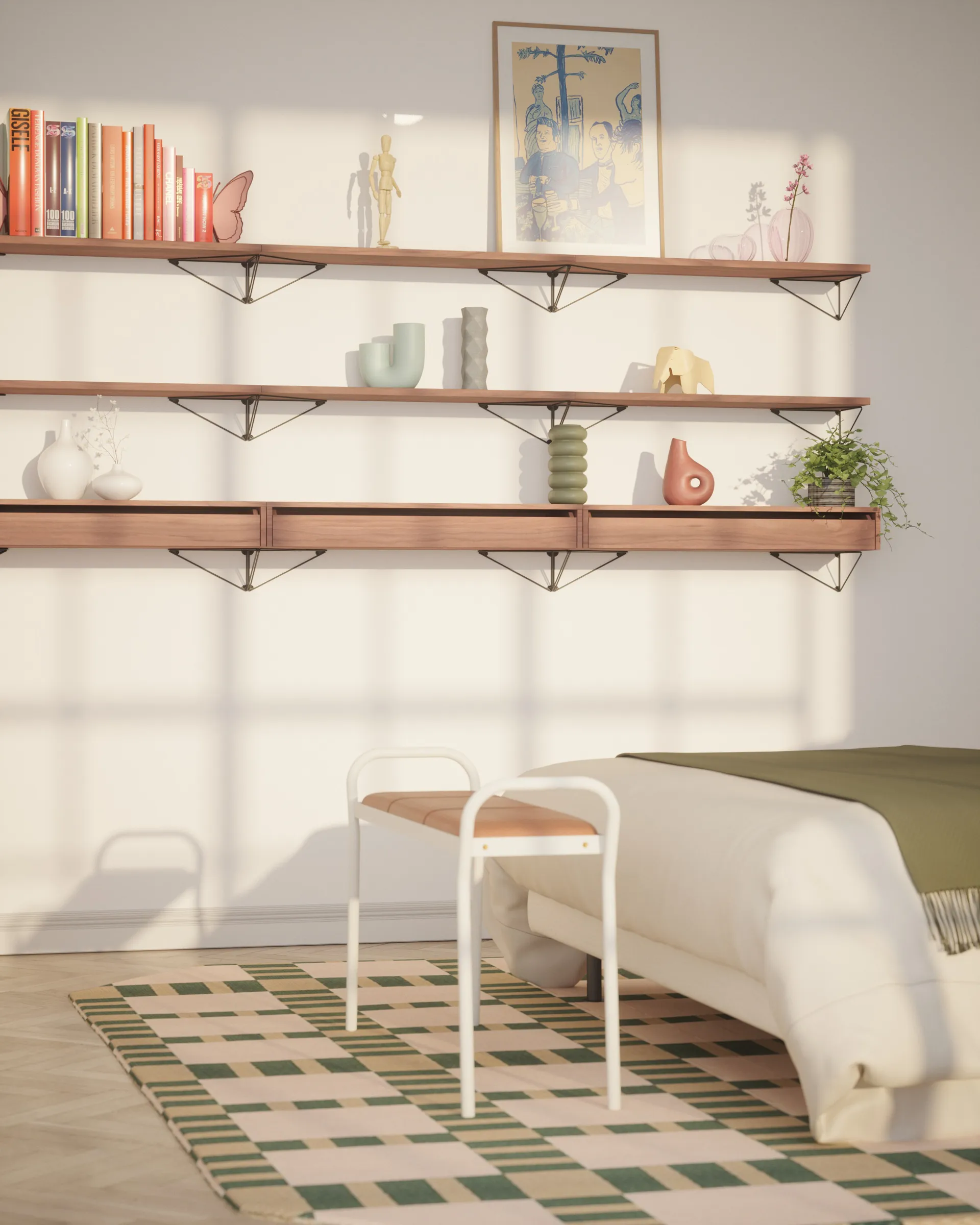 Pythagoras låda L, Valnøtt Maze