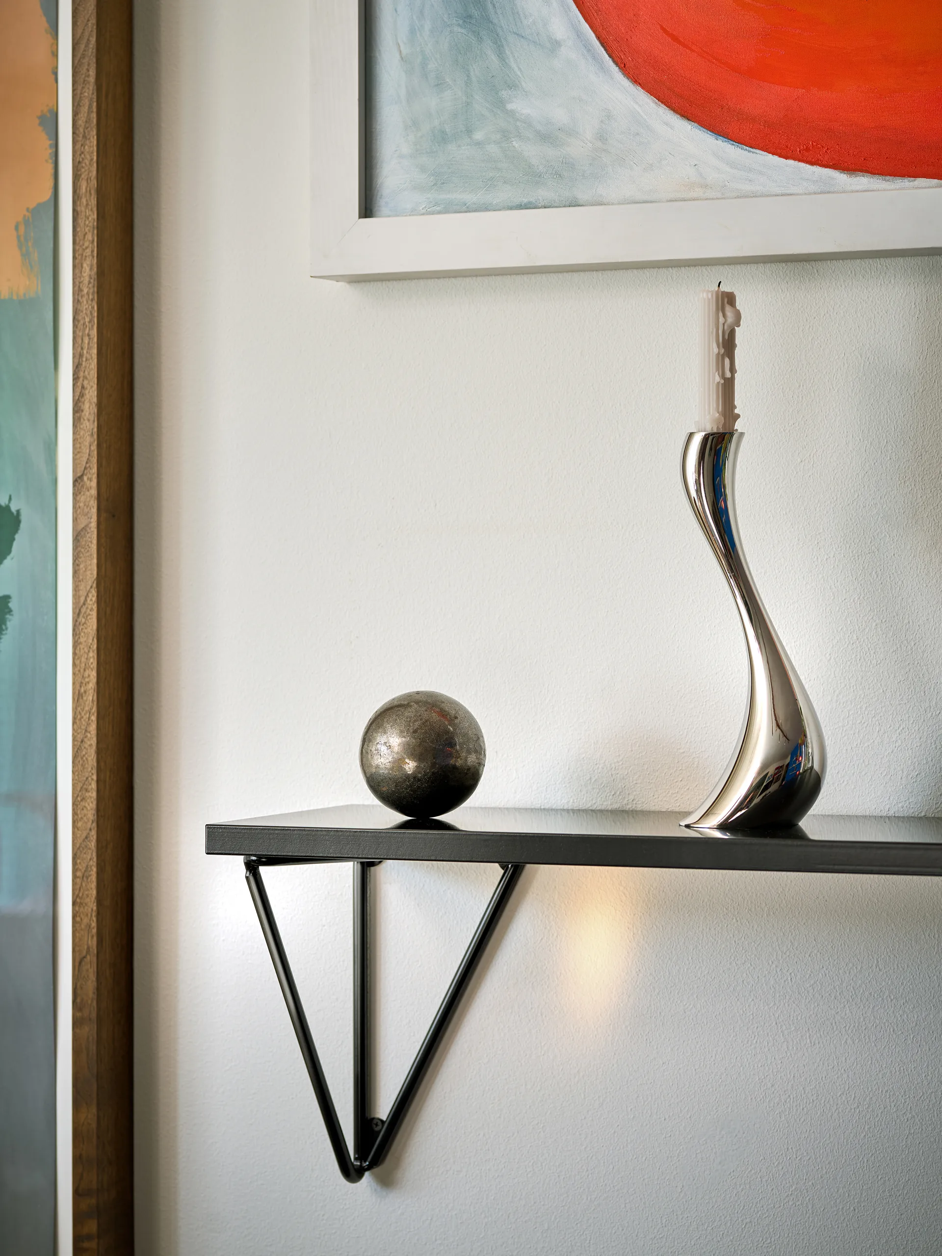 Pythagoras XL Brackets 2‑pakning, Ink black Maze