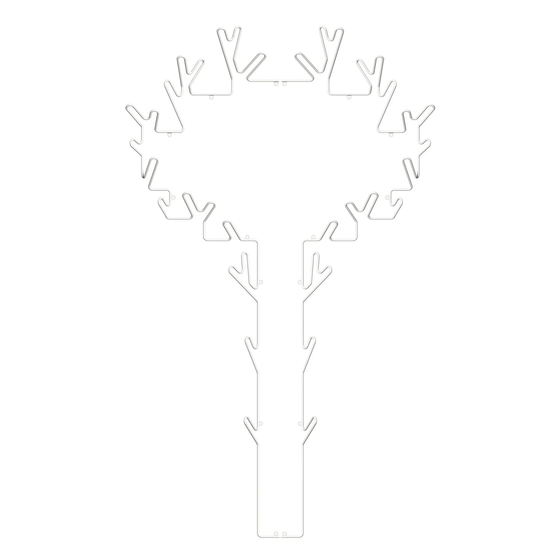 Tree klesstativ, hvit Maze