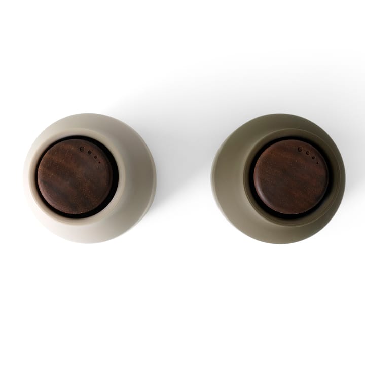 Bottle Grinder salt og pepperkvern - Hunting green-beige - MENU