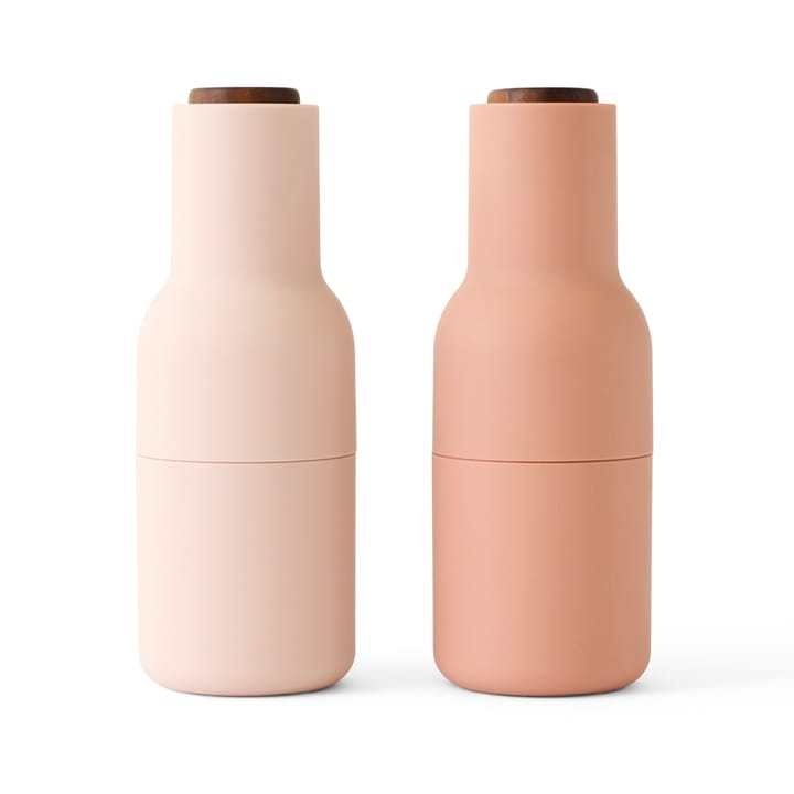 Bottle Grinder salt og pepperkvern - Nudes (valnøttlokk) - MENU