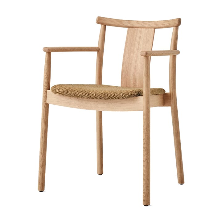 Merkur karmstol med sittepute - Oak-Bouclé 06 gold - MENU