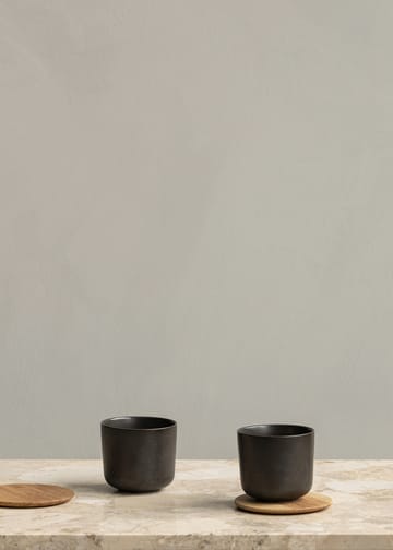 New Norm glassunderlag i tre 2-pakning - Oljet eik - MENU