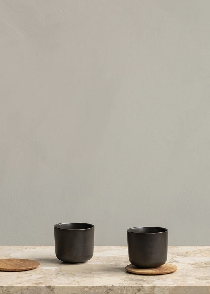 New Norm glassunderlag i tre 2-pakning - Oljet eik - MENU