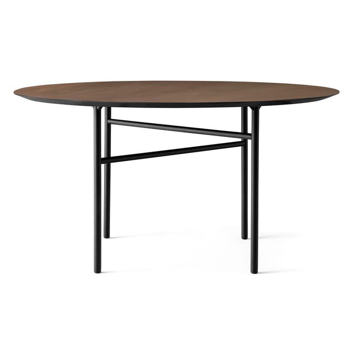 Snaregade bord rundt - Svart-mørkbeiset eik, Ø138 cm - Menu