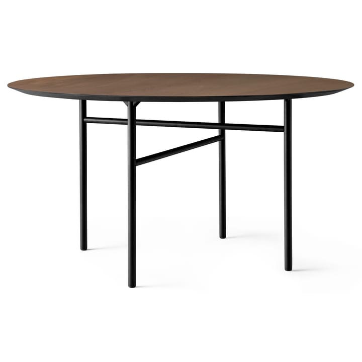 Snaregade bord rundt - Svart-mørkbeiset eik, Ø138 cm - MENU
