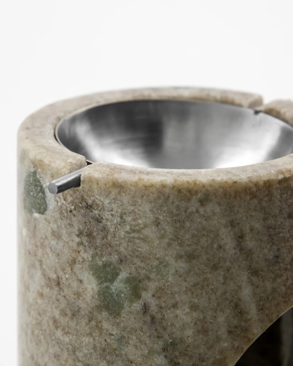 Marble oljebrenner, Beige, sølvfinish Meraki