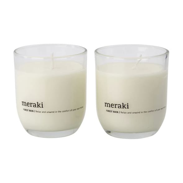 Meraki duftlys 22 timer 2-pakning, Forest rain Meraki