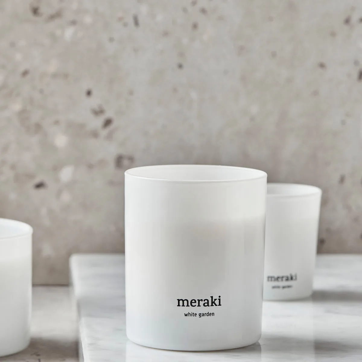 Meraki duftlys, 35 timer, White garden Meraki