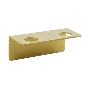 Meraki flaskehenger - Børstet messingfinish, for 2 flasker - Meraki