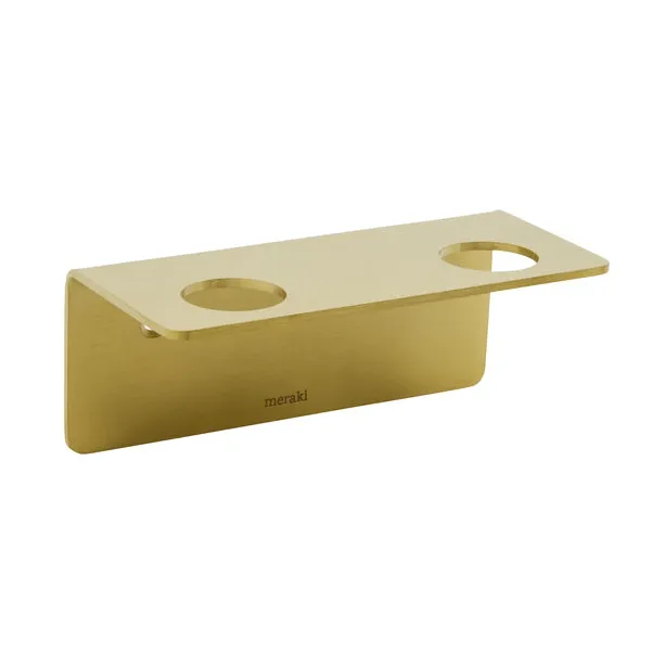 Meraki flaskehenger - Børstet messingfinish, for 2 flasker - Meraki