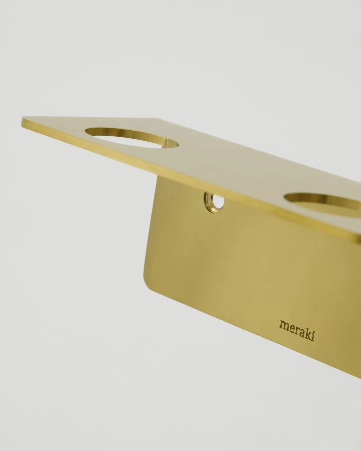 Meraki flaskehenger, Børstet messingfinish, for 2 flasker Meraki
