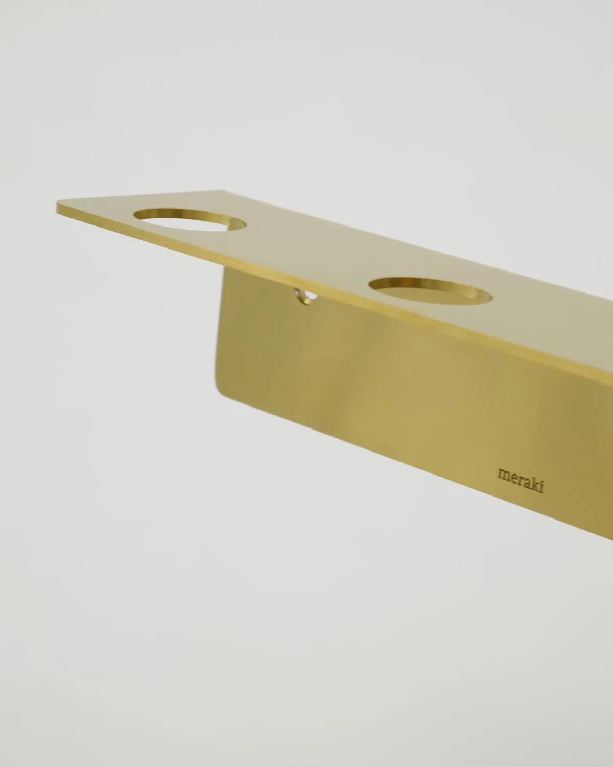 Meraki flaskehenger, Børstet messingfinish, for 3 flasker Meraki