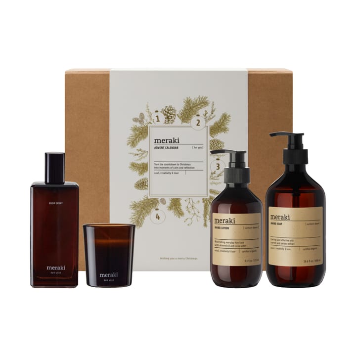 Meraki gavesett - adventskalender - Dark wood, Northern dawn - Meraki