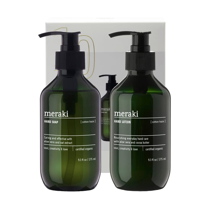 Meraki gavesett, håndsåpe og håndkrem - Cotton Haze - Meraki