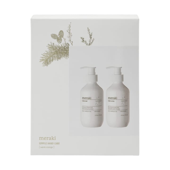 Meraki gavesett, håndsåpe og håndkrem, Warm orange Meraki