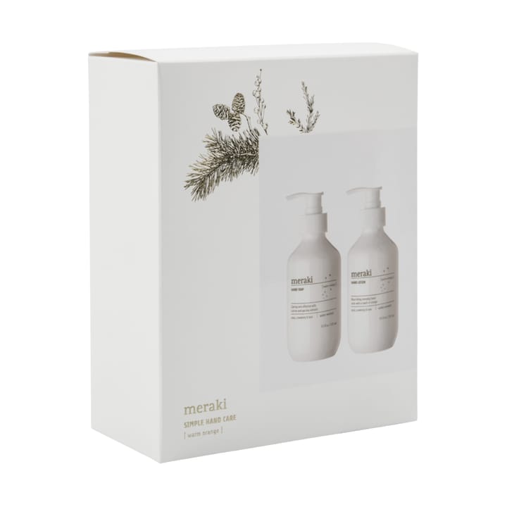 Meraki gavesett, håndsåpe og håndkrem, Warm orange Meraki