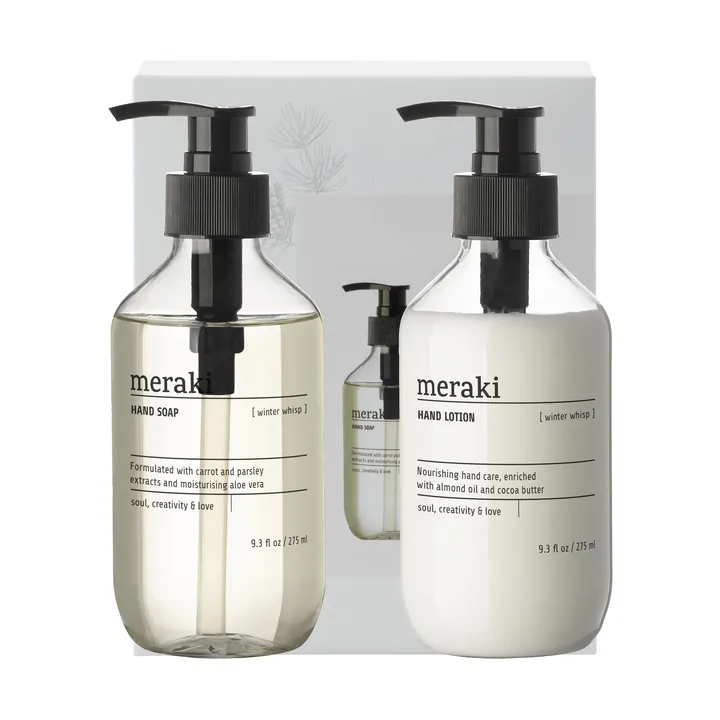 Meraki gavesett, håndsåpe og håndkrem - Winter whisp - Meraki