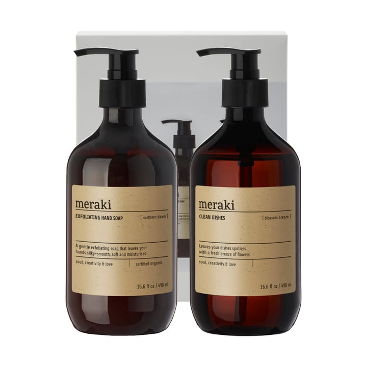 Meraki gavesett håndsåpe og oppvaskmiddel - Exfoliating Northern star, Blossom breeze - Meraki