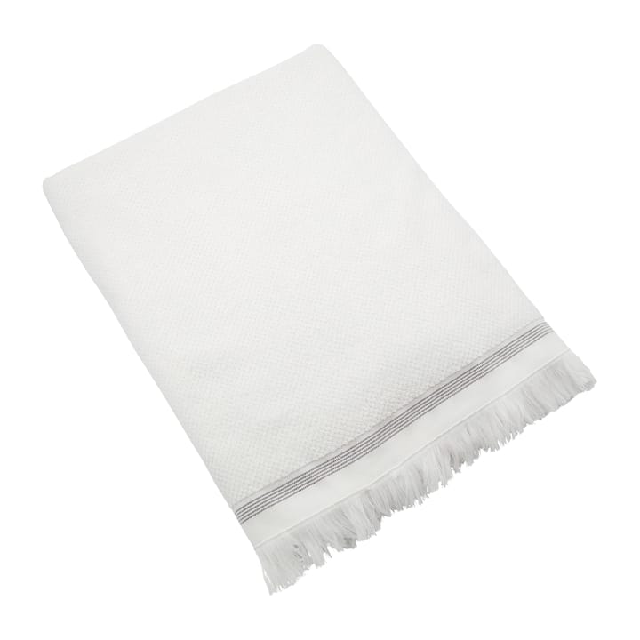Meraki håndkle hvit med grå strek - 100 x 180 cm - Meraki