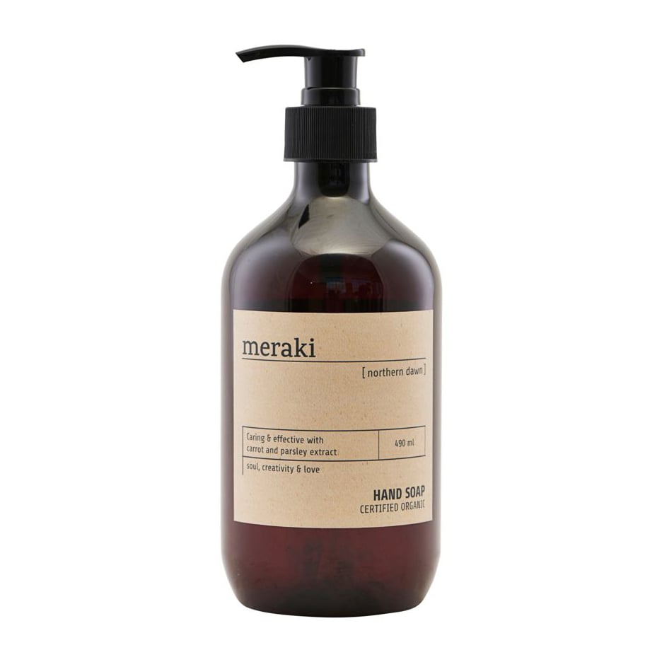 Meraki håndsåpe 490 ml Northern dawn | Skandinavisk Design | Såper & Håndkrem | Brun