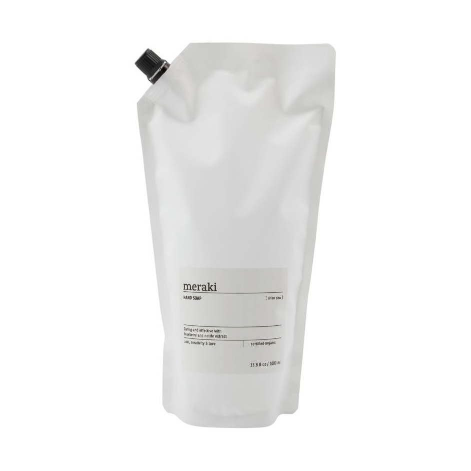 Meraki håndsåpe refill 1000 ml Linen dew | Skandinavisk Design | Såper & Håndkrem | Hvit