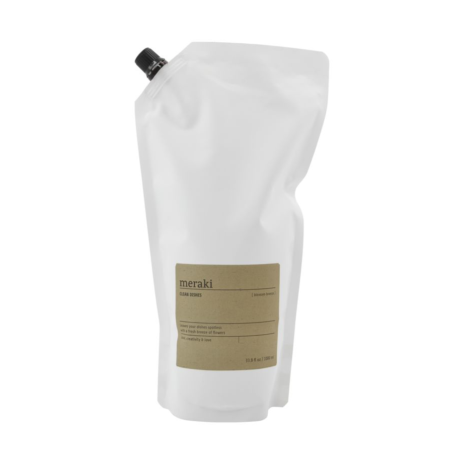 Meraki oppvaskmiddel refill 1000 ml Blossom breeze | Skandinavisk Design | Oppvaskmiddel | Hvit