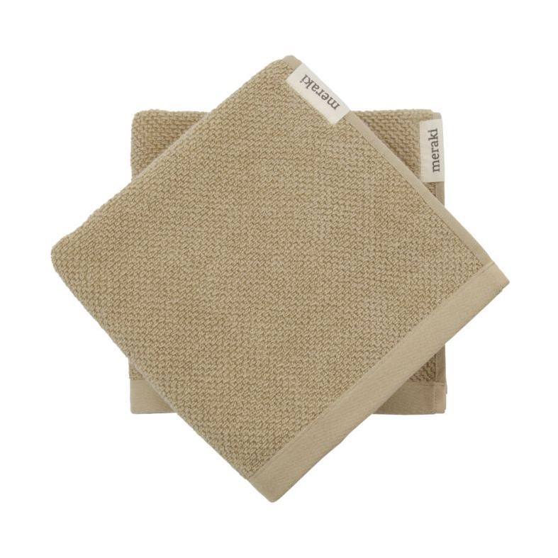 Bilde av Meraki Solid håndkle 50x100 cm 2-pakning Safari