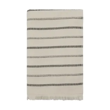 True badehåndkle - Off-White-svart, 70x140 cm - Meraki