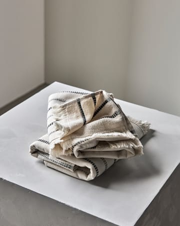 True håndkle 2 deler - Off-White-svart, 50x100 cm - Meraki