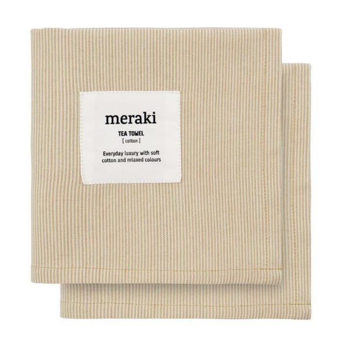 Verum kjøkkenhåndkle 55 x 75 cm 2-pakning - Off white-safari - Meraki