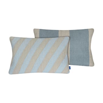 Across kelim putetrekk - Light blue, 40x60 cm - Mette Ditmer