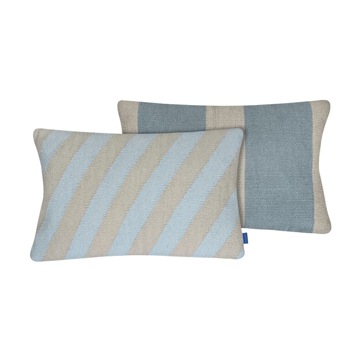 Across kelim putetrekk, Light blue, 40x60 cm Mette Ditmer