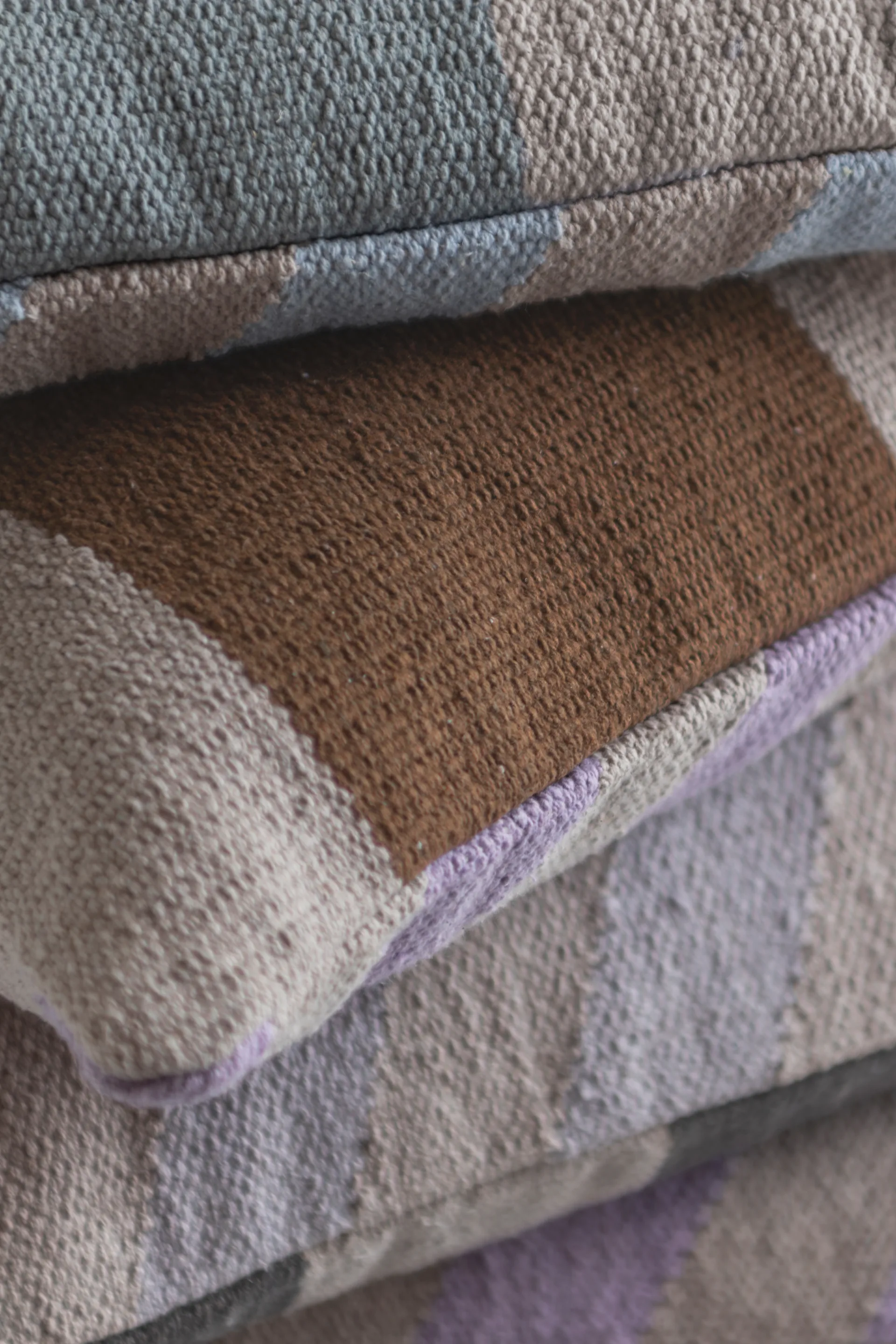 Across kelim putetrekk, Light blue, 40x60 cm Mette Ditmer