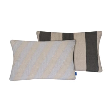 Across kelim putetrekk - Light grey, 40x60 cm - Mette Ditmer