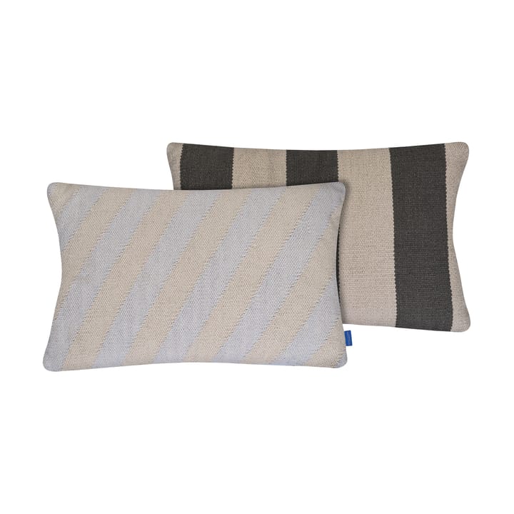 Across kelim putetrekk, Light grey, 40x60 cm Mette Ditmer