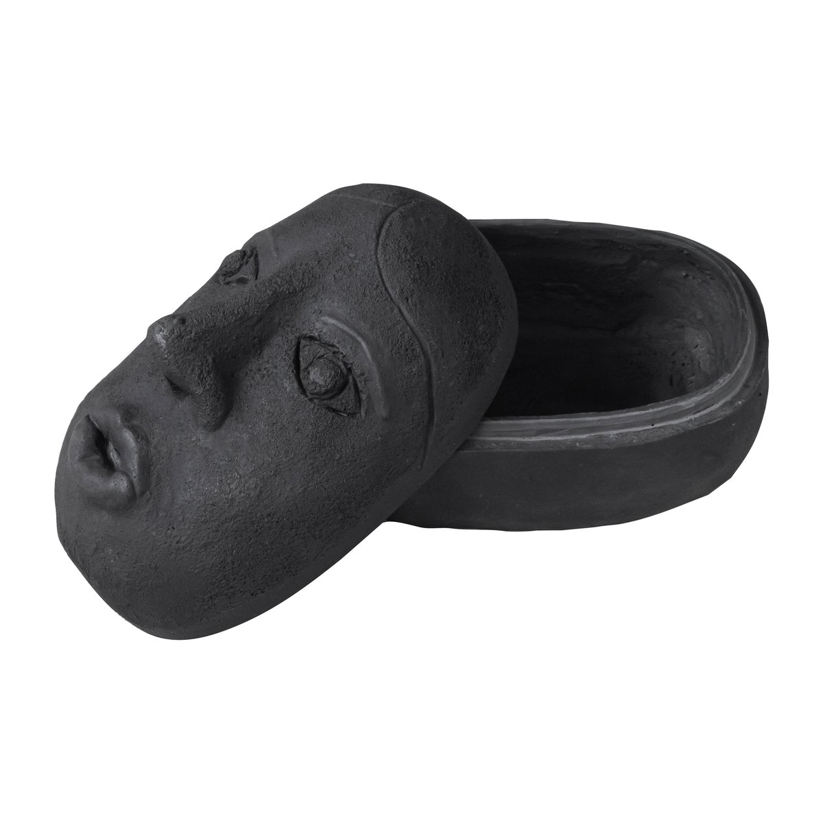 Mette Ditmer Art piece face eske 9 x 12 cm Black