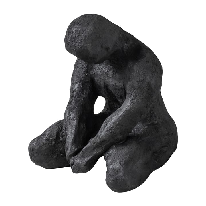 Art piece mediterende mann 15 cm - Black - Mette Ditmer