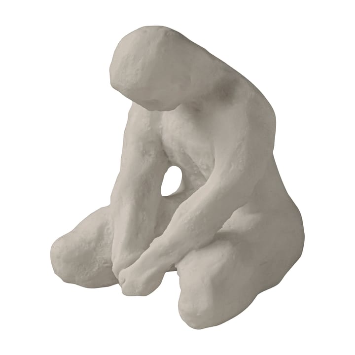 Art piece mediterende mann 15 cm - Sand - Mette Ditmer