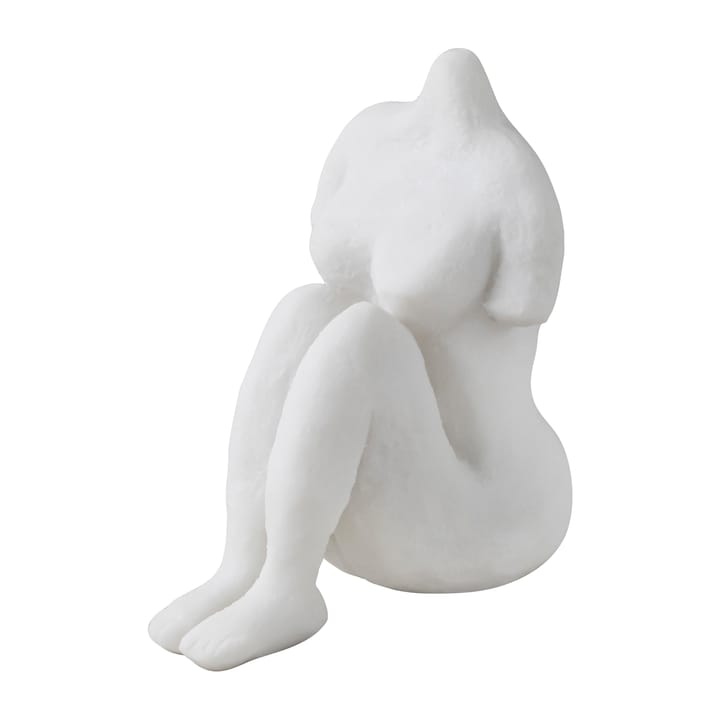 Art piece sittende kvinne 14 cm - Offwhite - Mette Ditmer