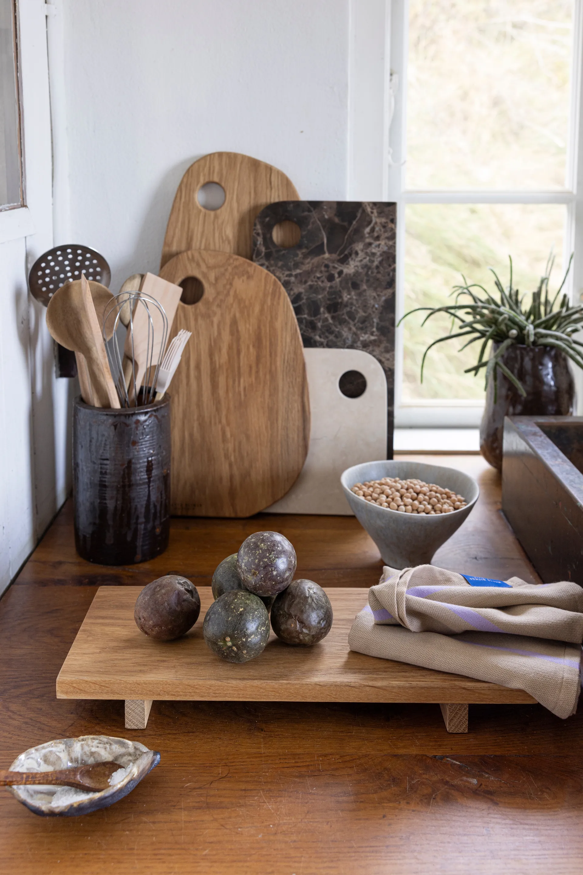 Authentic serveringsbrett, Natural, 15x36 cm Mette Ditmer