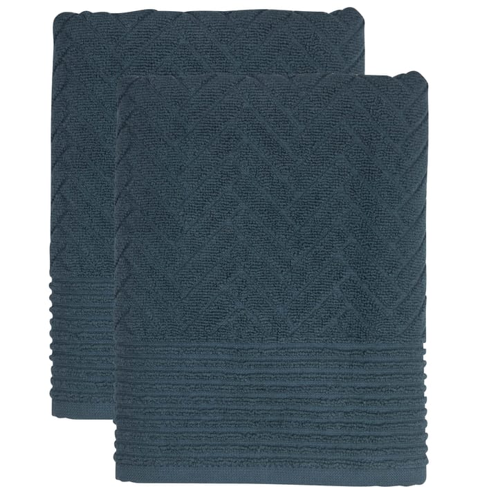 Brick gjestehåndkle 2-stk., midnight blue Mette Ditmer