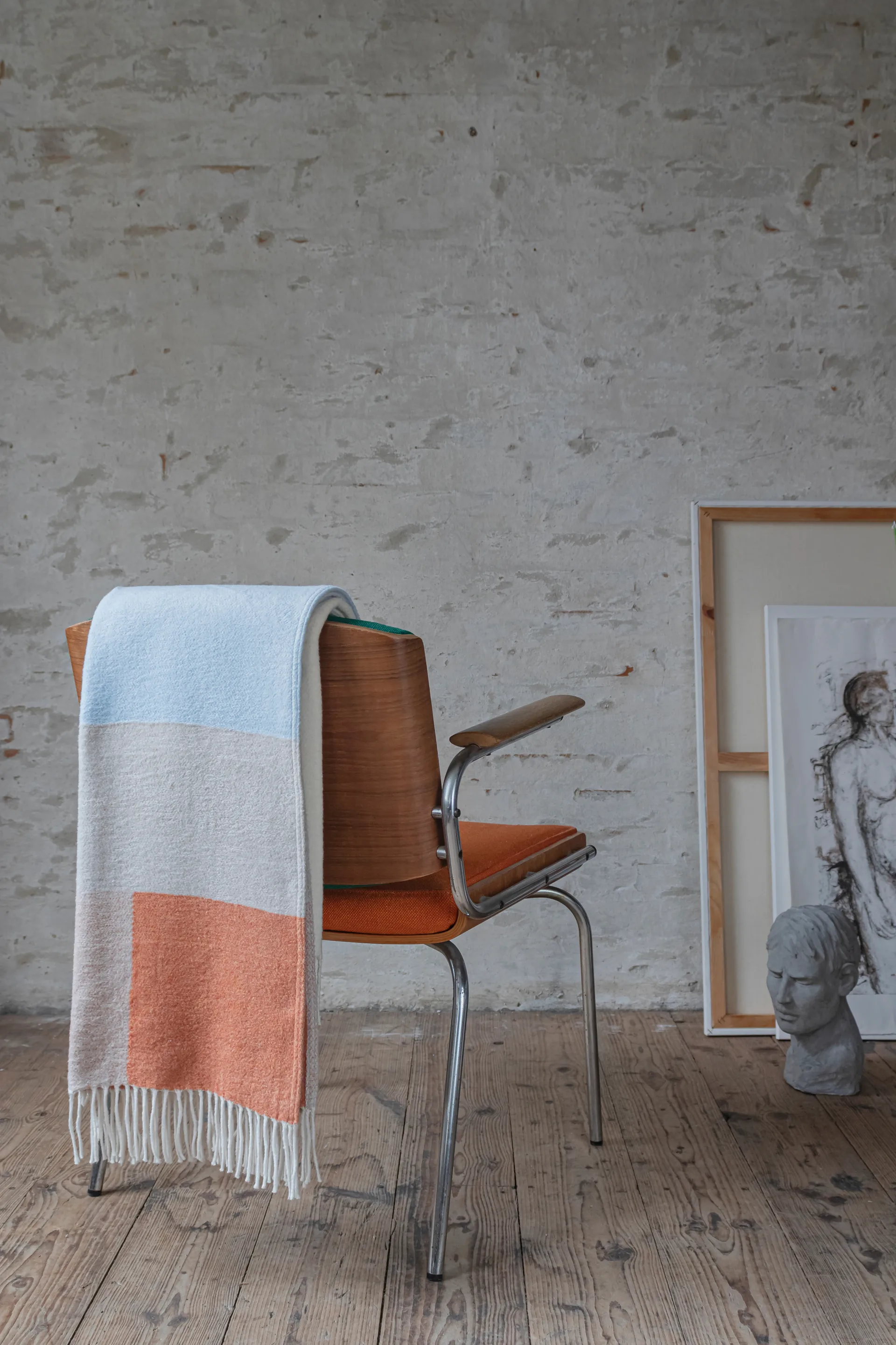 Brick pledd 125x190 cm, Light yellow Mette Ditmer