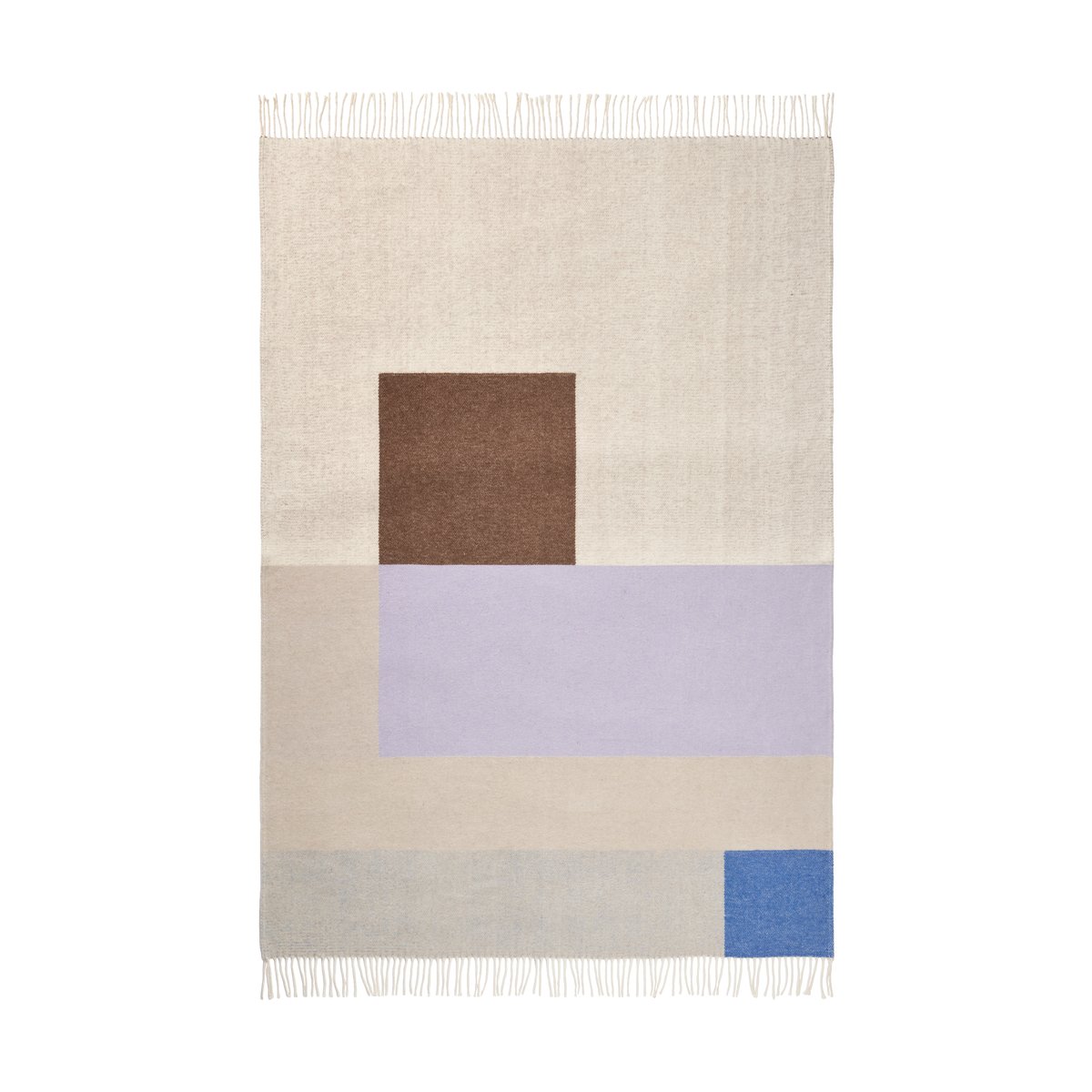 Mette Ditmer Brick pledd 125x190 cm Lilac | Skandinavisk Design | Ullpledd | Grå