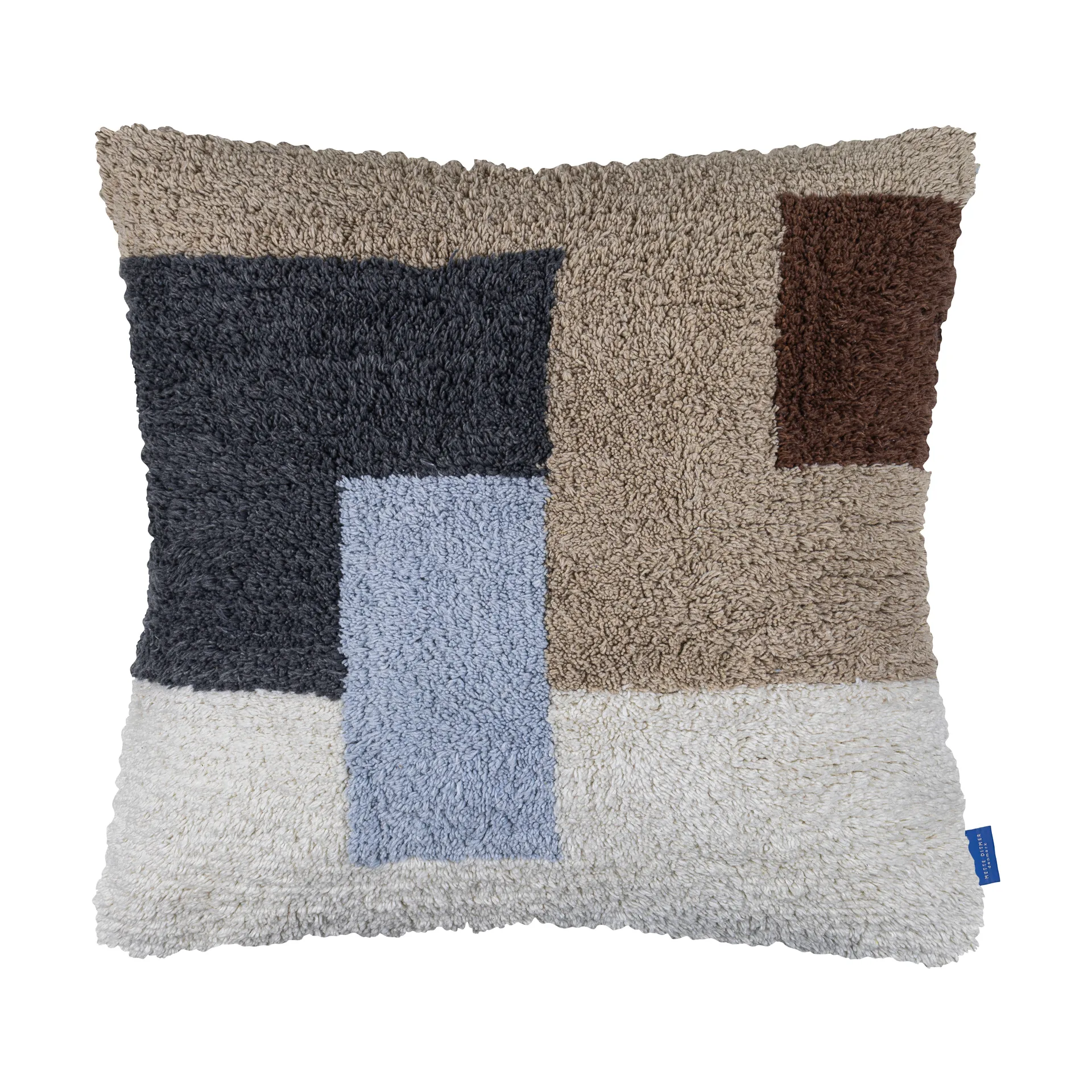 Brick putetrekk 50x50 cm, Dark grey Mette Ditmer